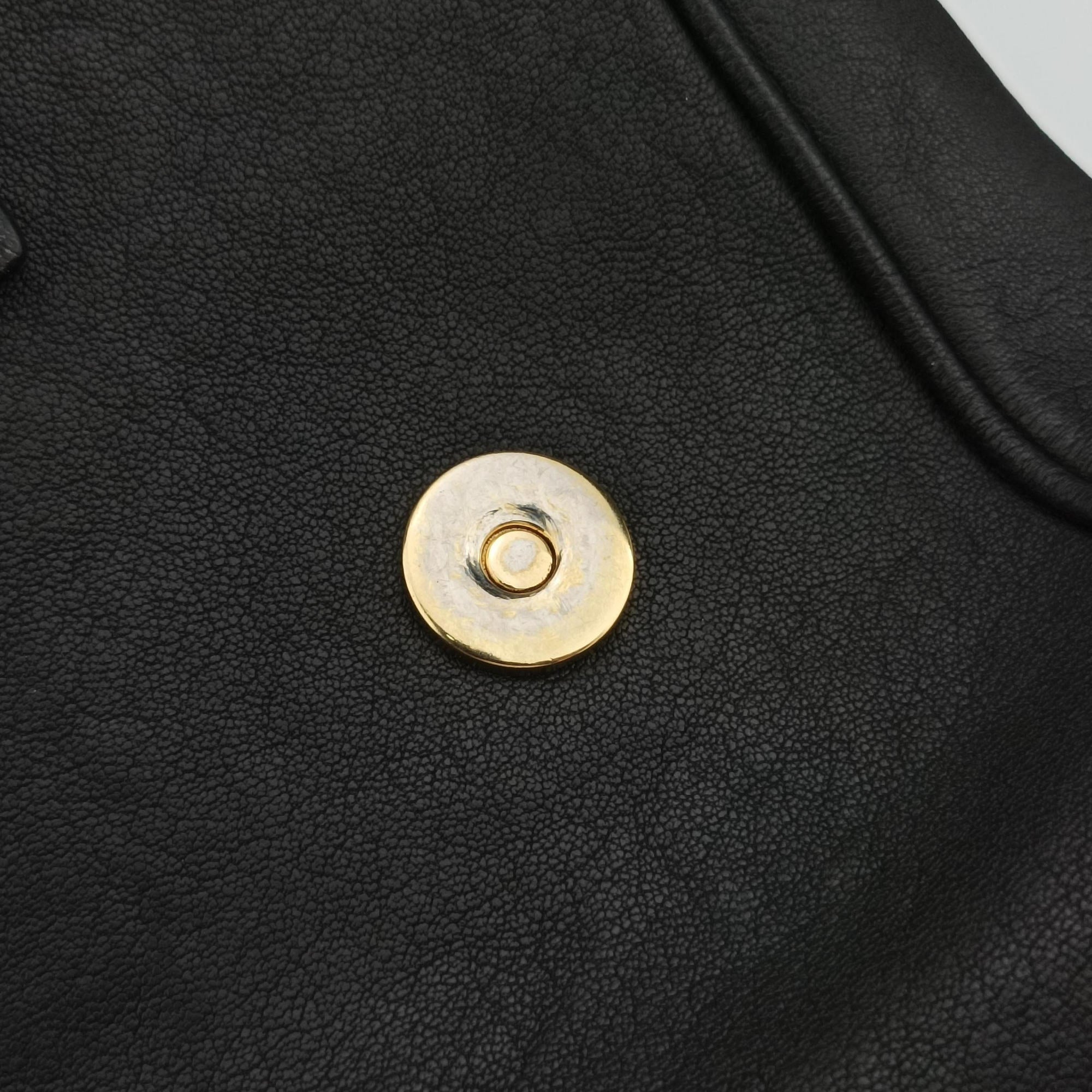 Pre-owned Dolce & Gabbana SICILY Black Leather  shoulderbag | stylenewstar