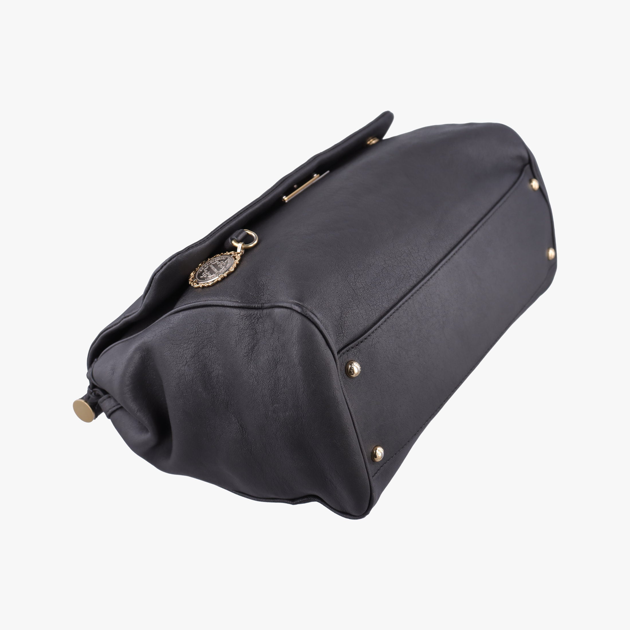 Pre-owned Dolce & Gabbana SICILY Black Leather  shoulderbag | stylenewstar