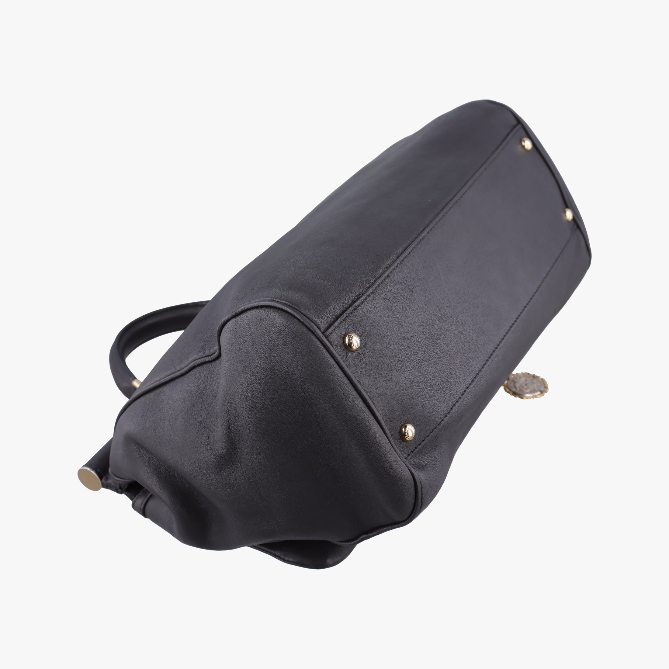 Pre-owned Dolce & Gabbana SICILY Black Leather  shoulderbag | stylenewstar