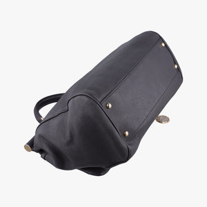 Pre-owned Dolce & Gabbana SICILY Black Leather  shoulderbag | stylenewstar