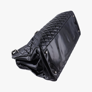 Pre-owned Chanel Mademoiselle Bowling Black Patent Leather A50561 shoulderbag | stylenewstar