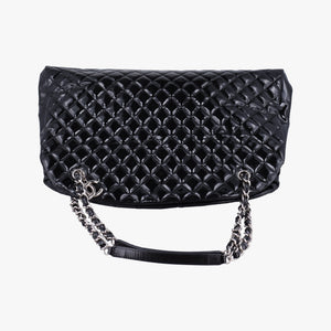 Pre-owned Chanel Mademoiselle Bowling Black Patent Leather A50561 shoulderbag | stylenewstar