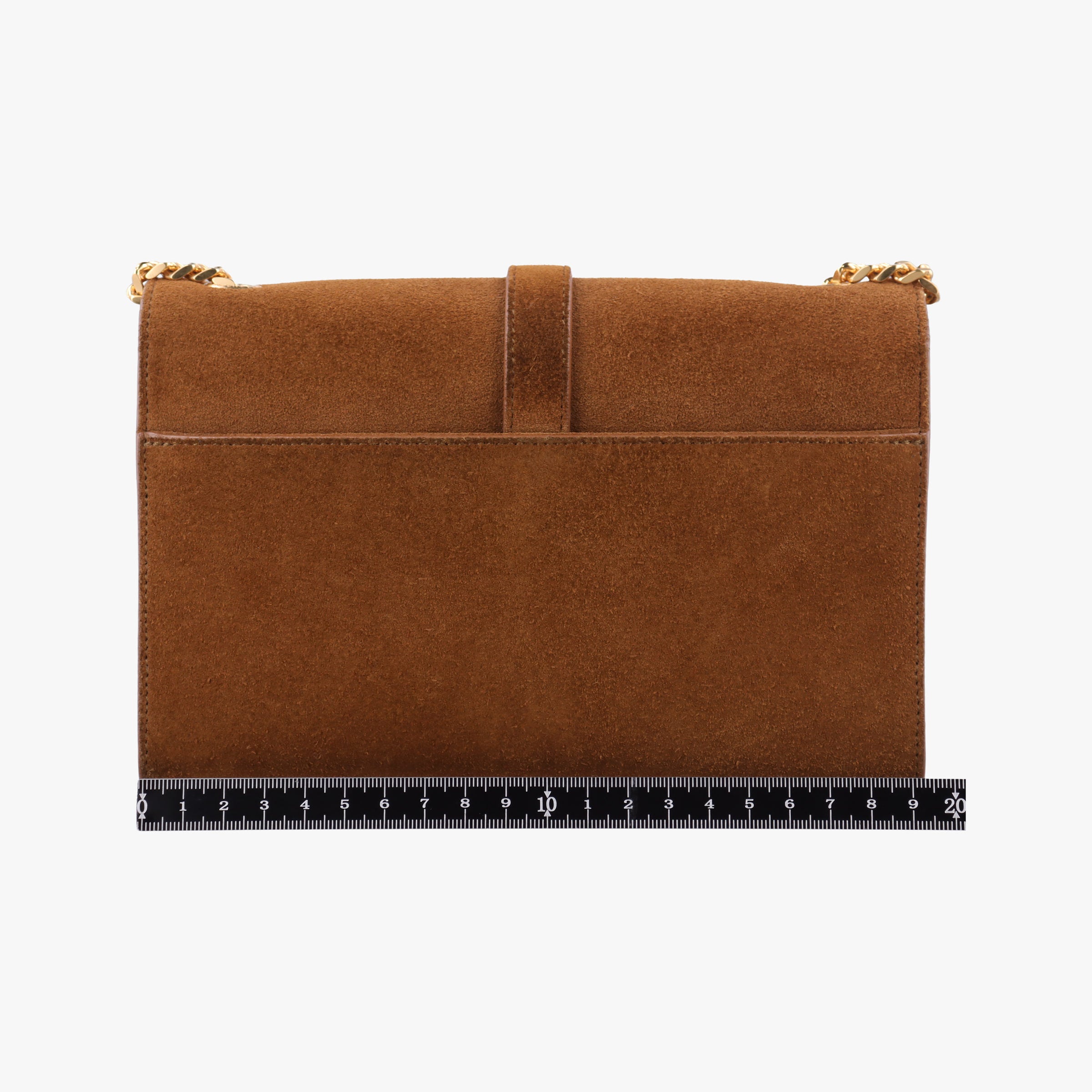 Pre-owned Yves Saint Laurent MONOGRAM fringe Brown suede 381668 shoulderbag | stylenewstar