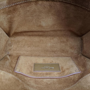 Pre-owned Yves Saint Laurent MONOGRAM fringe Brown suede 381668 shoulderbag | stylenewstar