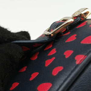 Pre-owned Christian Dior Micro Lady Dior Vanity Case Black×red Leather  shoulderbag | stylenewstar