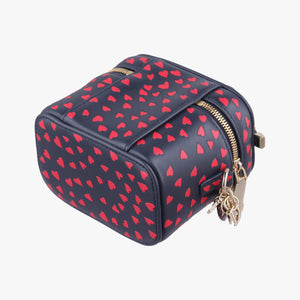Pre-owned Christian Dior Micro Lady Dior Vanity Case Black×red Leather  shoulderbag | stylenewstar