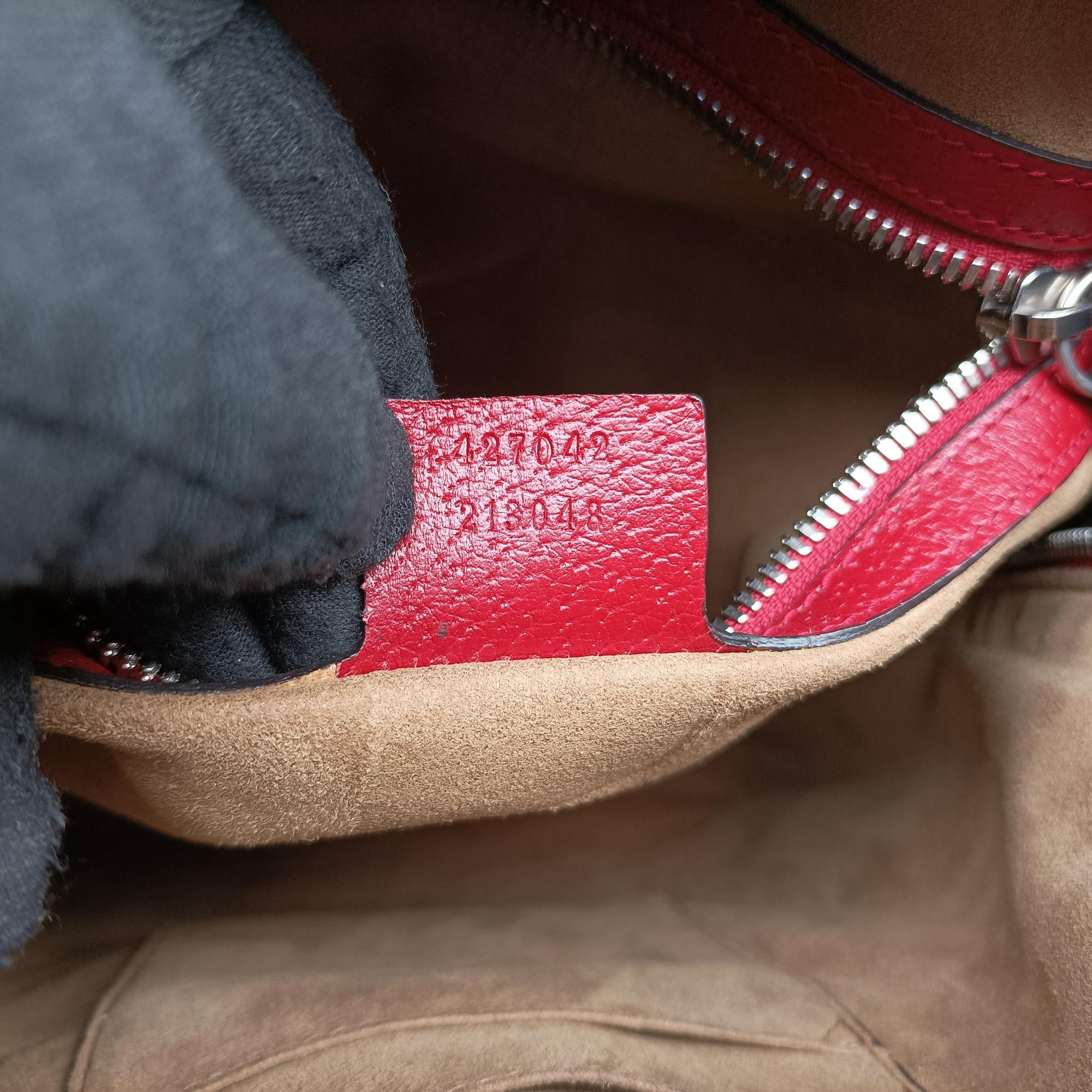 Pre-owned Gucci GG Supreme Tian Beige × Red × Multi PVC coated canvas×Leather 427042 backpack/rucksack | stylenewstar
