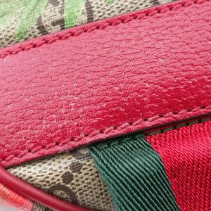 Pre-owned Gucci GG Supreme Tian Beige × Red × Multi PVC coated canvas×Leather 427042 backpack/rucksack | stylenewstar
