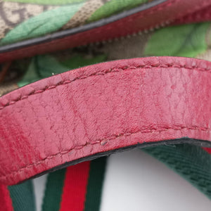 Pre-owned Gucci GG Supreme Tian Beige × Red × Multi PVC coated canvas×Leather 427042 backpack/rucksack | stylenewstar