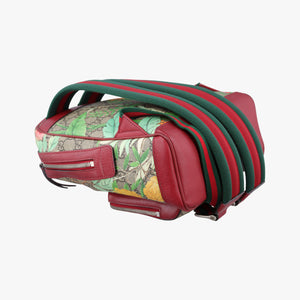 Pre-owned Gucci GG Supreme Tian Beige × Red × Multi PVC coated canvas×Leather 427042 backpack/rucksack | stylenewstar