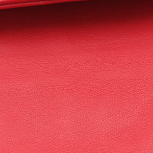Pre-owned Fendi BAGUETTE Red Leather 8BK060 handbag | stylenewstar