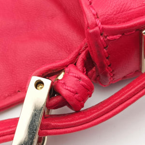 Pre-owned Fendi BAGUETTE Red Leather 8BK060 handbag | stylenewstar