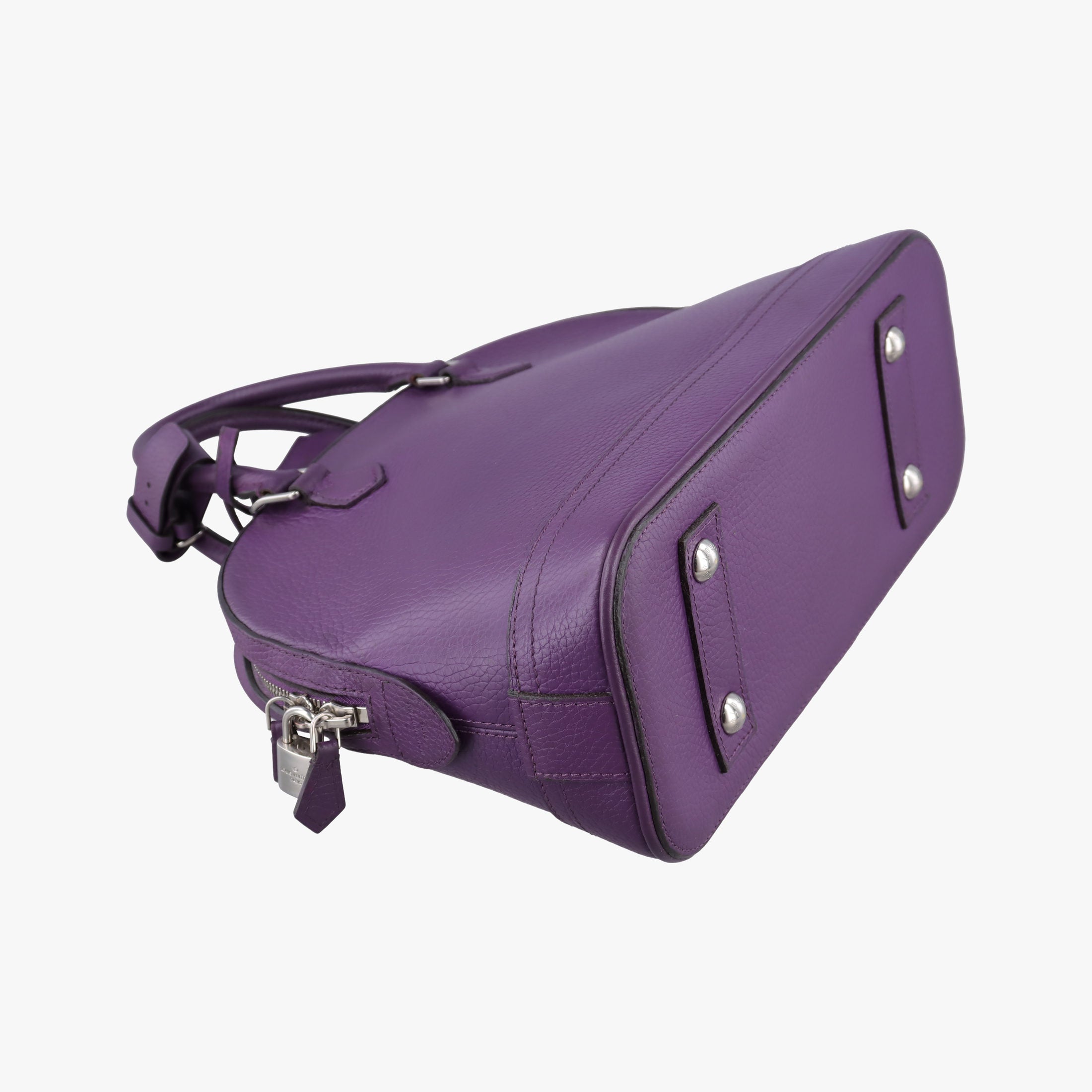 Pre-owned Louis Vuitton Parnassea Alma PM Violet Taurillon Leather M48881 shoulderbag | stylenewstar