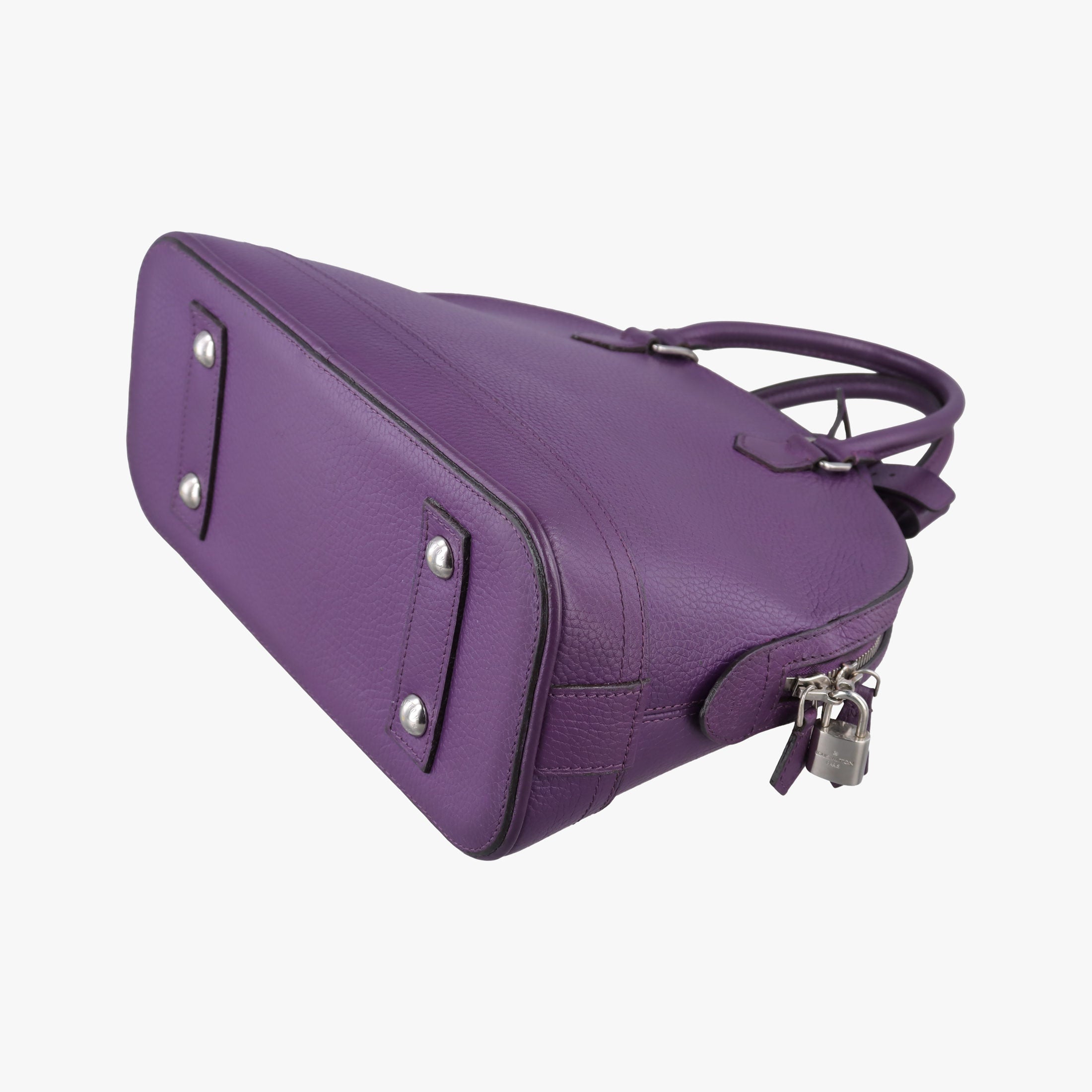 Pre-owned Louis Vuitton Parnassea Alma PM Violet Taurillon Leather M48881 shoulderbag | stylenewstar