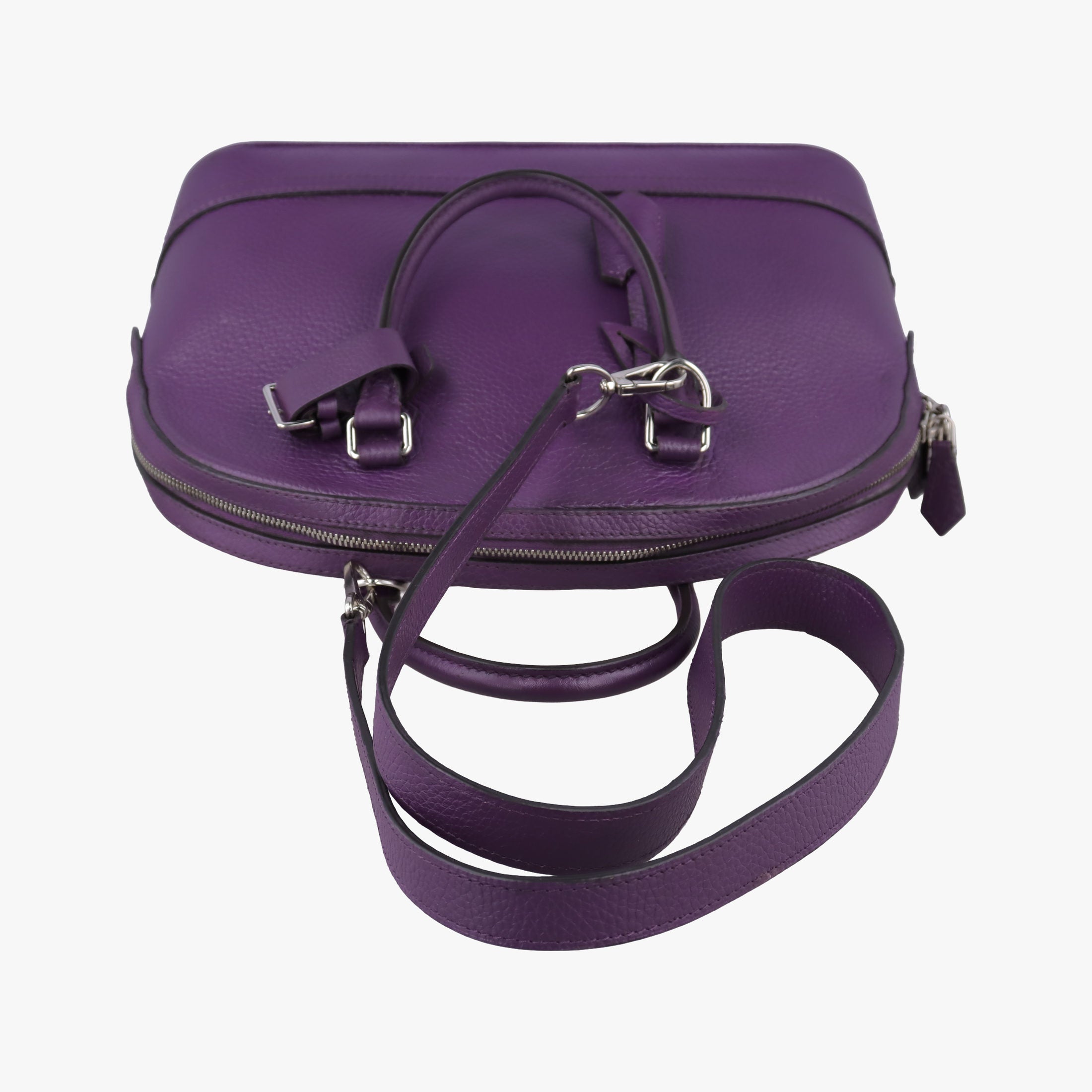Pre-owned Louis Vuitton Parnassea Alma PM Violet Taurillon Leather M48881 shoulderbag | stylenewstar