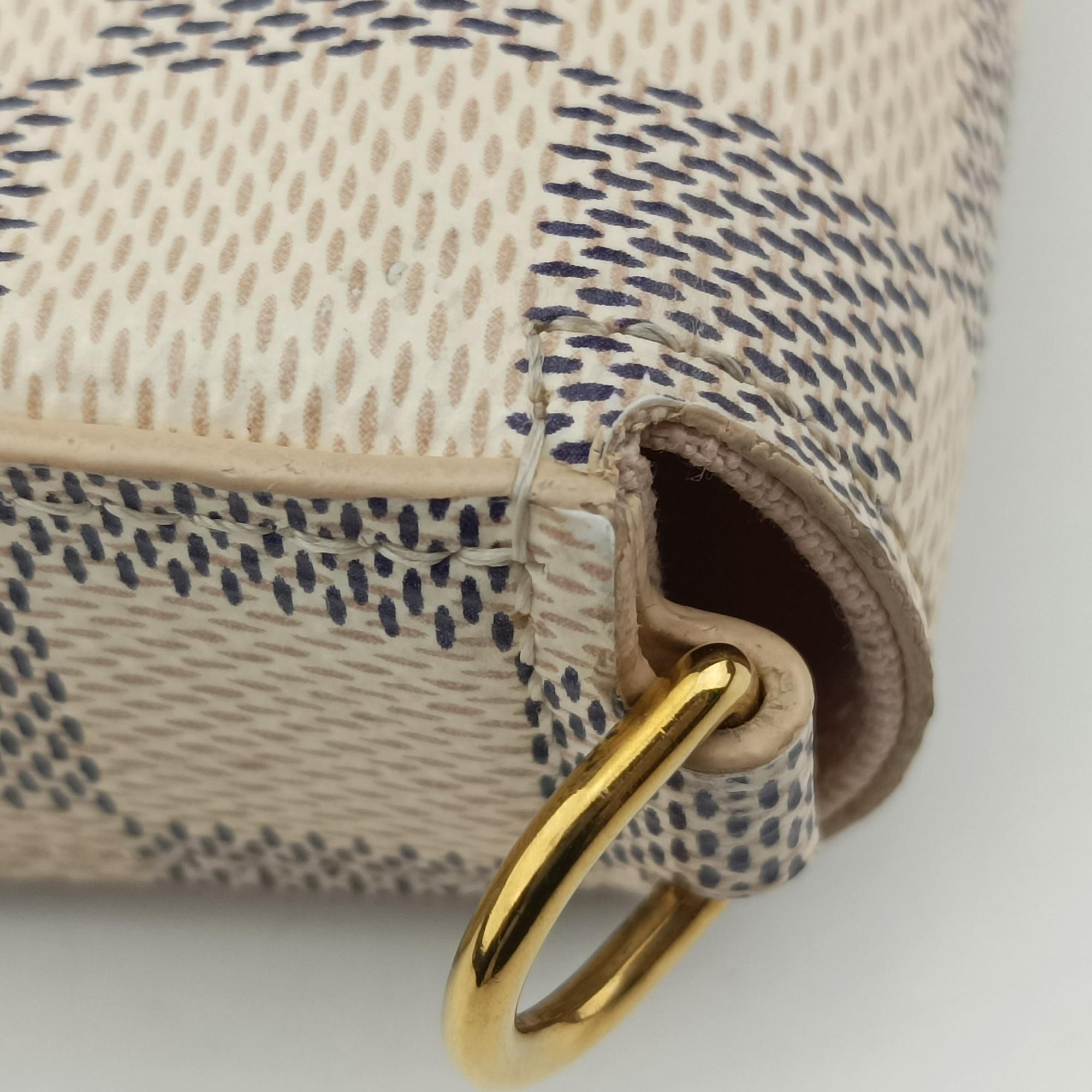 Pre-owned Louis Vuitton Pochette FeLICIE AZUR Damier Canvas N63106 shoulderbag | stylenewstar