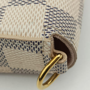 Pre-owned Louis Vuitton Pochette FeLICIE AZUR Damier Canvas N63106 shoulderbag | stylenewstar