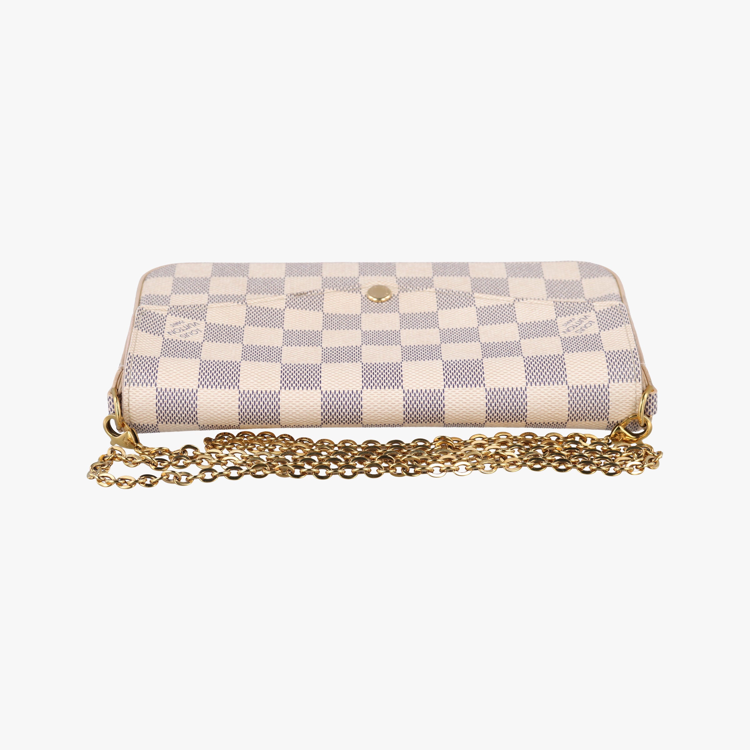 Pre-owned Louis Vuitton Pochette FeLICIE AZUR Damier Canvas N63106 shoulderbag | stylenewstar