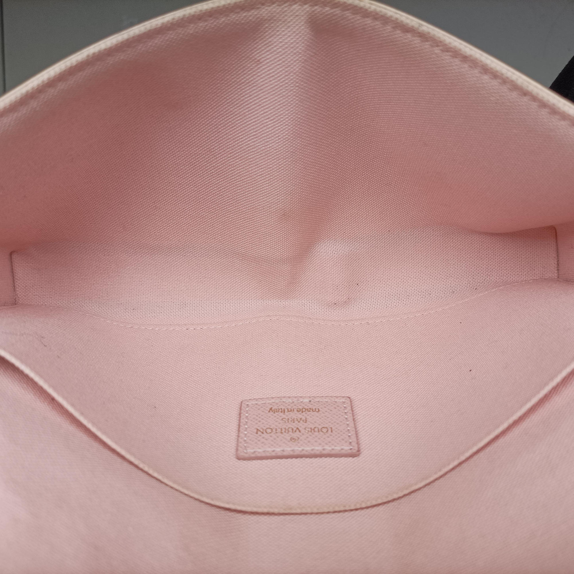 Pre-owned Louis Vuitton Pochette FeLICIE AZUR Damier Canvas N63106 shoulderbag | stylenewstar