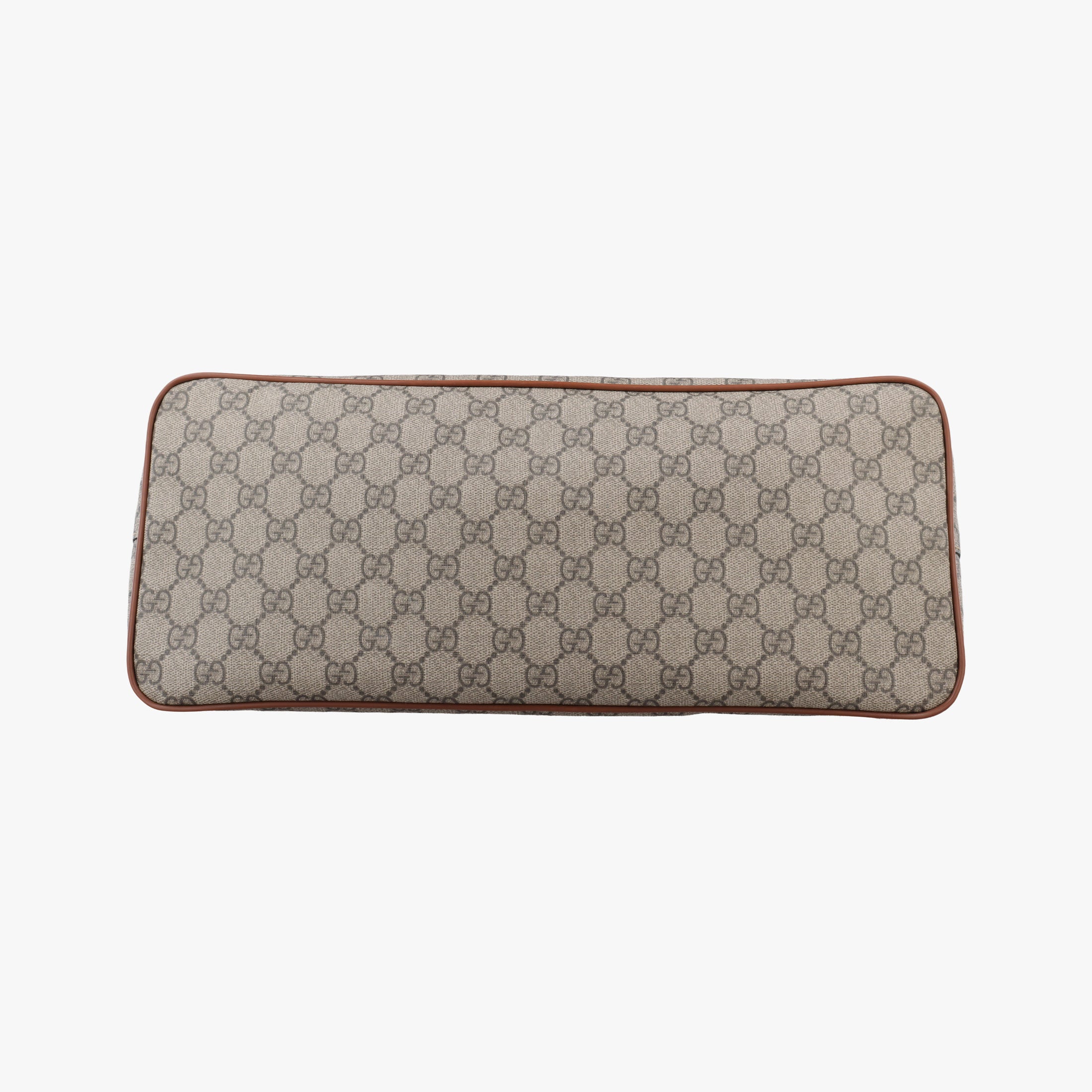 Pre-owned Gucci GG Supreme Brown × Beige PVC coated canvas×Leather 453705 shoulderbag | stylenewstar