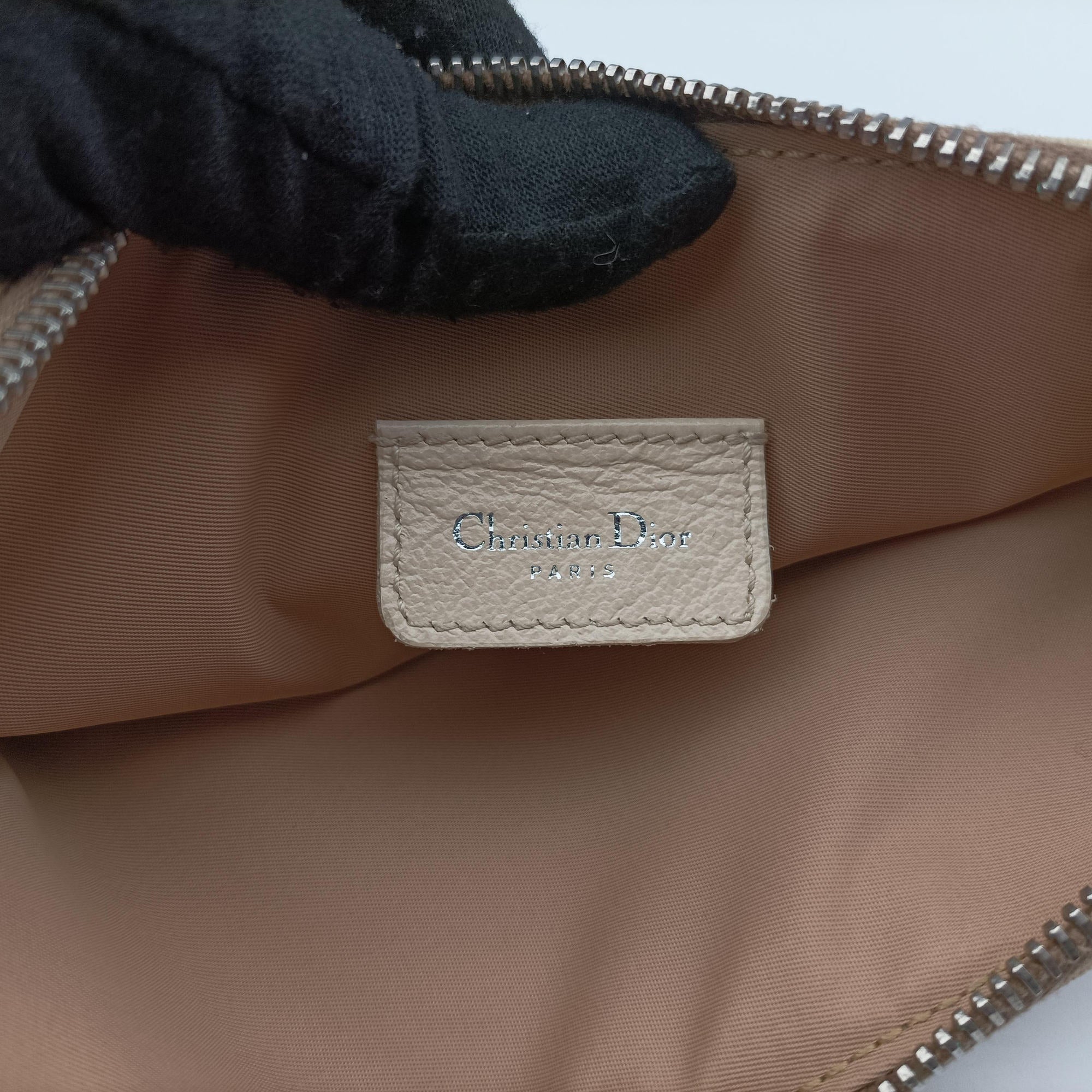 Pre-owned Christian Dior Saddle Beige PVC Coated Canvas Floral Embroidery  shoulderbag | stylenewstar