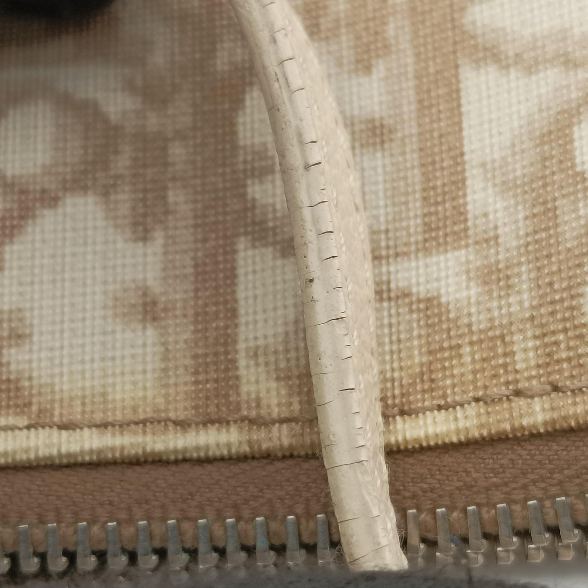 Pre-owned Christian Dior Saddle Beige PVC Coated Canvas Floral Embroidery  shoulderbag | stylenewstar