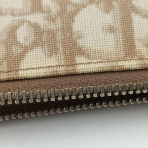 Pre-owned Christian Dior Saddle Beige PVC Coated Canvas Floral Embroidery  shoulderbag | stylenewstar