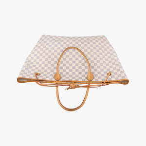 Pre-owned Louis Vuitton NEVERFULL GM Azur Damier Canvas N51108 shoulderbag | stylenewstar