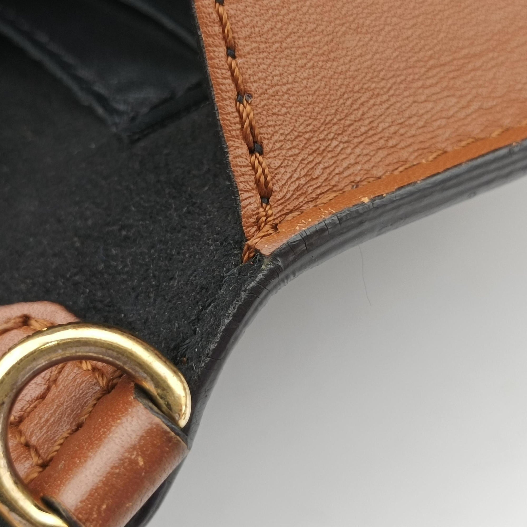 Pre-owned Louis Vuitton DAUPHINE brown monogram reverse M44586 bum bag/waist bag | stylenewstar