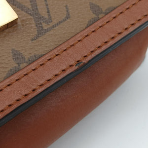 Pre-owned Louis Vuitton DAUPHINE brown monogram reverse M44586 bum bag/waist bag | stylenewstar