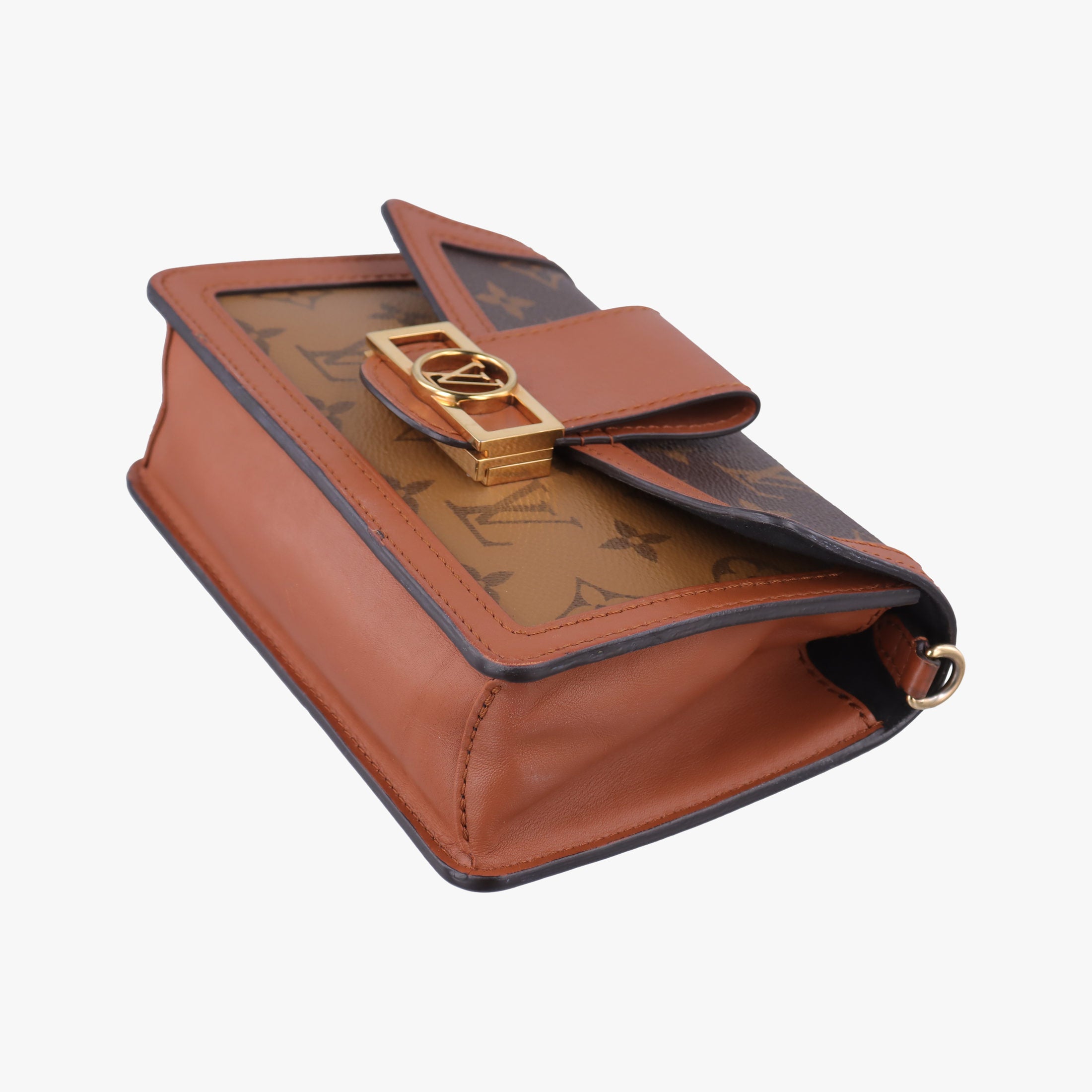 Pre-owned Louis Vuitton DAUPHINE brown monogram reverse M44586 bum bag/waist bag | stylenewstar