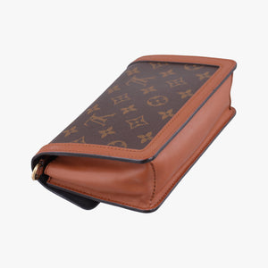 Pre-owned Louis Vuitton DAUPHINE brown monogram reverse M44586 bum bag/waist bag | stylenewstar