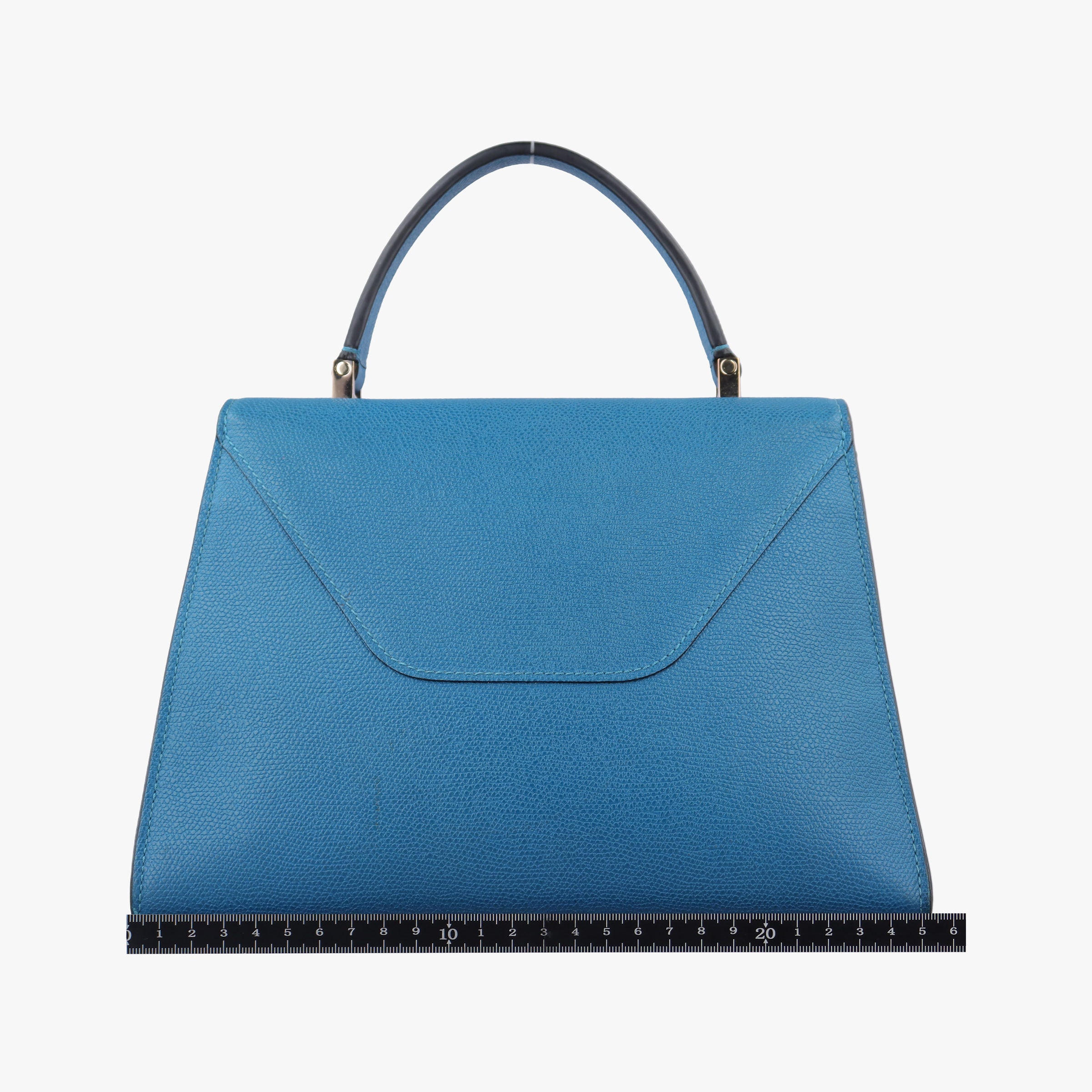 Pre-owned Valextra Iside Blue Calfskin  shoulderbag | stylenewstar
