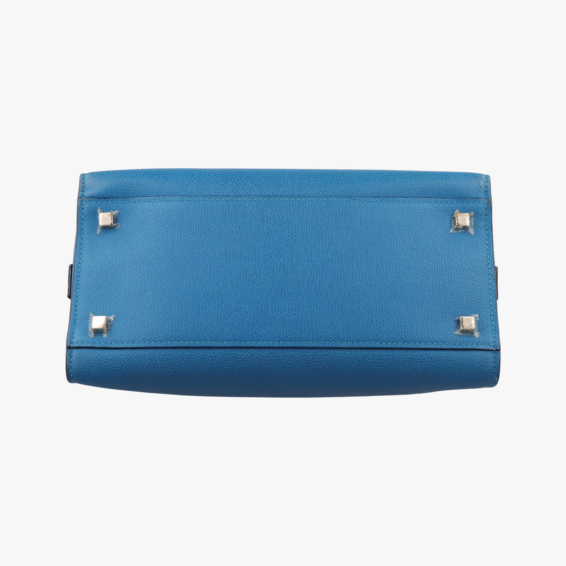 Pre-owned Valextra Iside Blue Calfskin  shoulderbag | stylenewstar