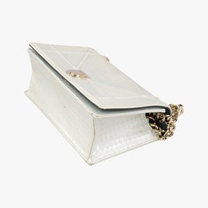 Secondhand Christian Dior Diorama White Leather  shoulderbag | stylenewstar