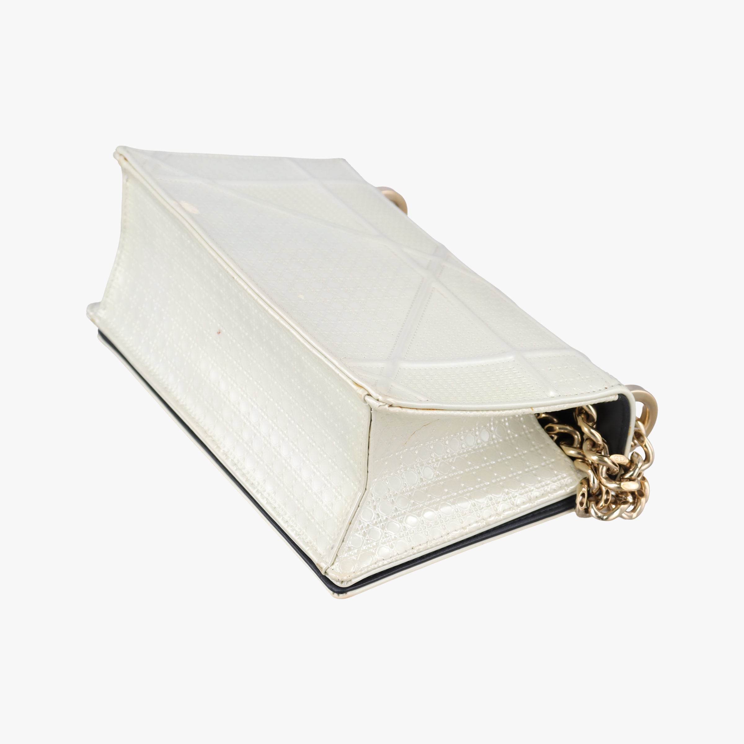 Secondhand Christian Dior Diorama White Leather  shoulderbag | stylenewstar