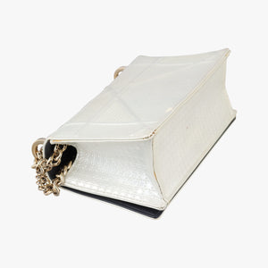 Secondhand Christian Dior Diorama White Leather  shoulderbag | stylenewstar