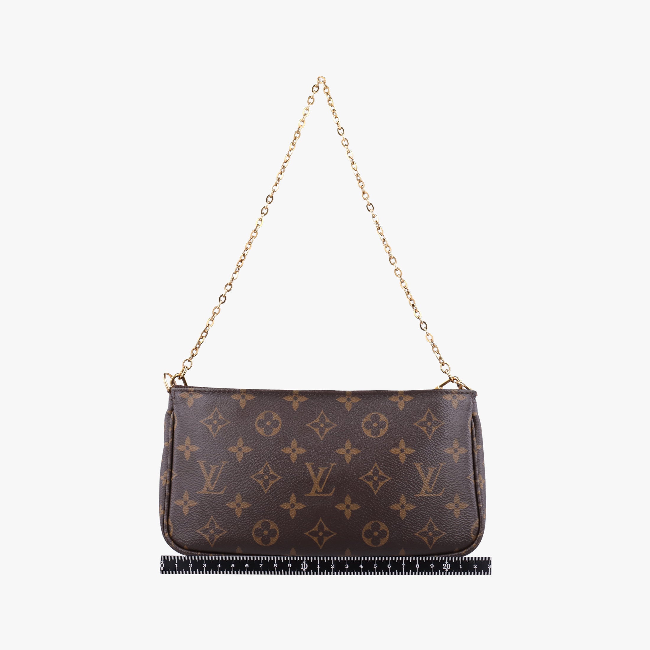 Vintage Louis Vuitton MULTI POCHETTE ACCESSOIRES Brown × Khaki Monogram Canvas M44840 shoulderbag | stylenewstar