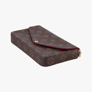 Pre-owned Louis Vuitton Pochette Felicie Brown Monogram Canvas M61276 shoulderbag | stylenewstar