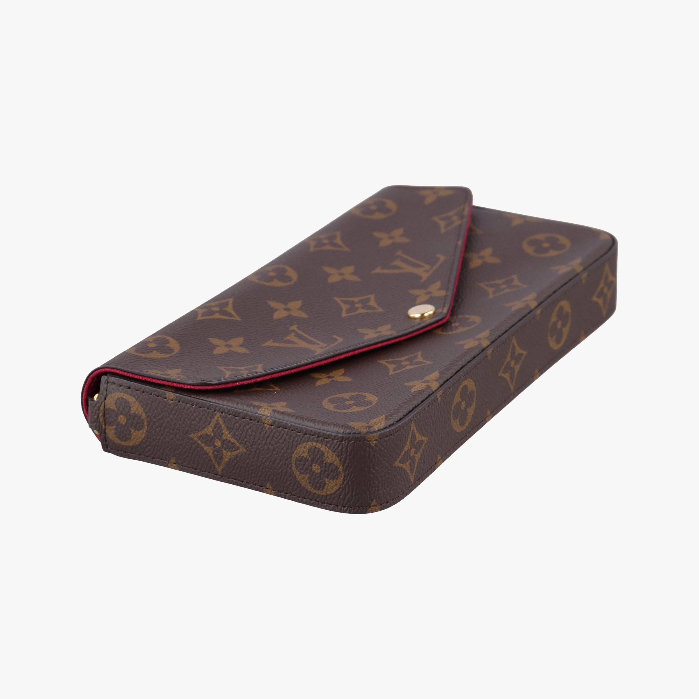 Pre-owned Louis Vuitton Pochette Felicie Brown Monogram Canvas M61276 shoulderbag | stylenewstar