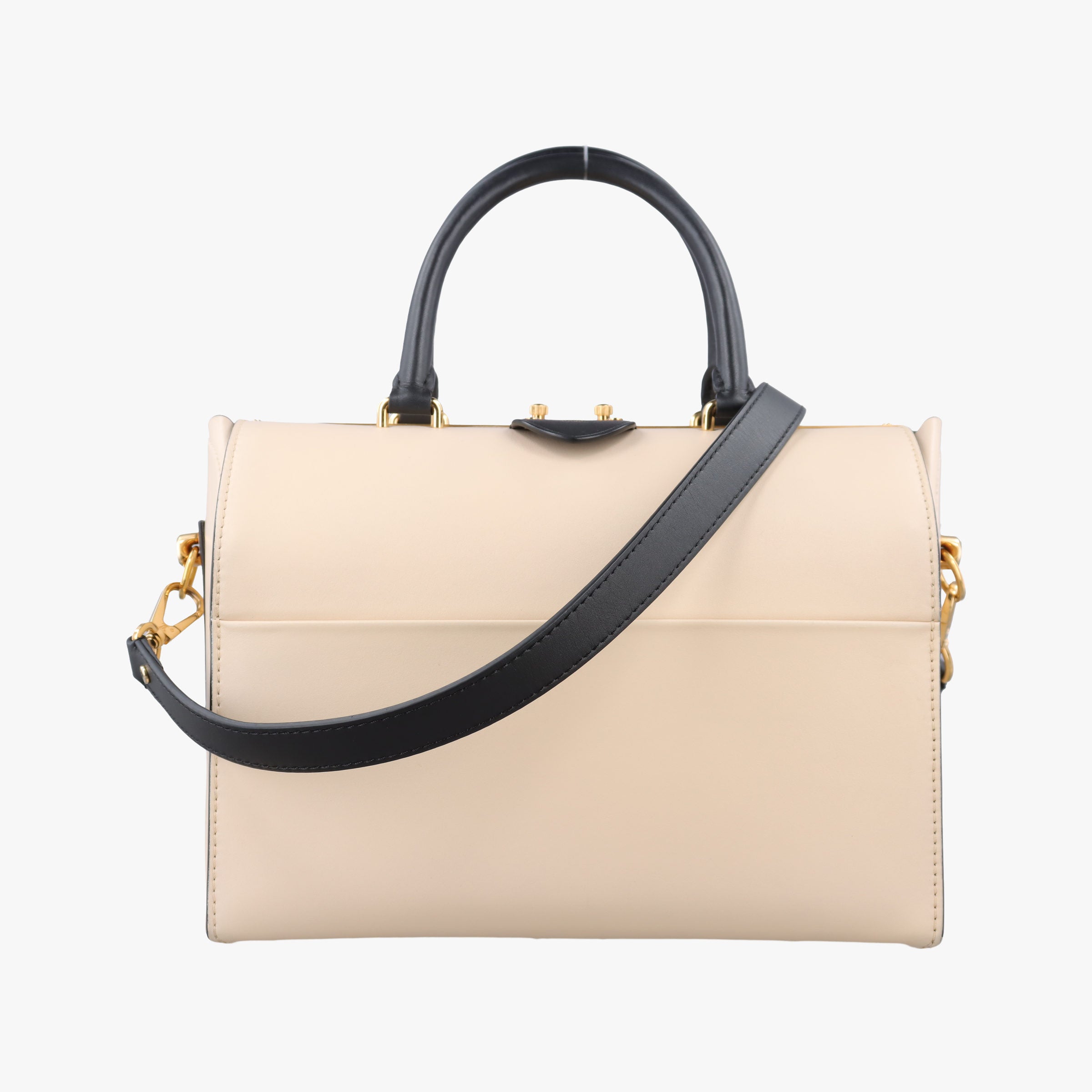 Pre-owned Louis Vuitton Speedy Doctor 25 Ivory × Black Cuir Orfevre Calfskin M53133 shoulderbag | stylenewstar
