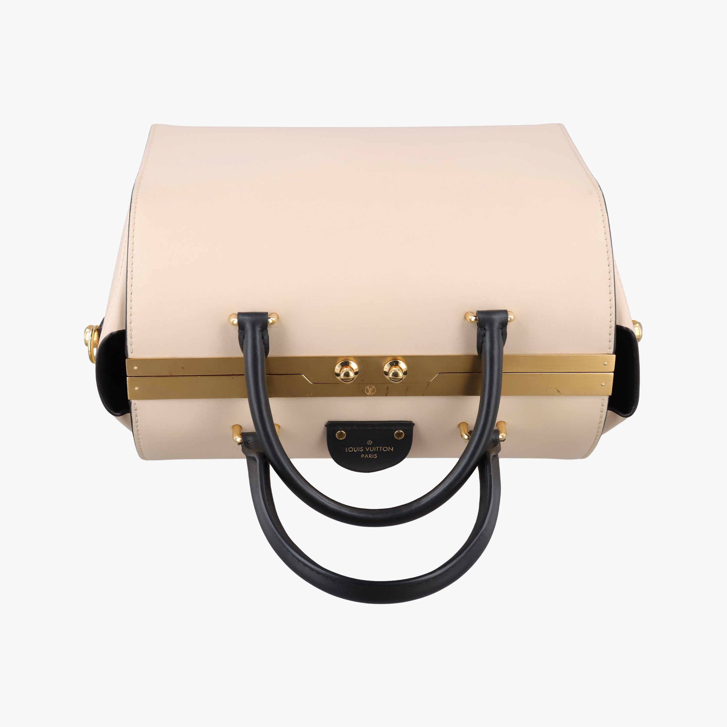 Pre-owned Louis Vuitton Speedy Doctor 25 Ivory × Black Cuir Orfevre Calfskin M53133 shoulderbag | stylenewstar