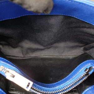 Pre-owned Yves Saint Laurent COLLEGE Blue Leather 428056 shoulderbag | stylenewstar
