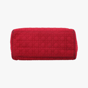 Pre-owned Christian Dior Lady Dior Red Nylon  handbag | stylenewstar