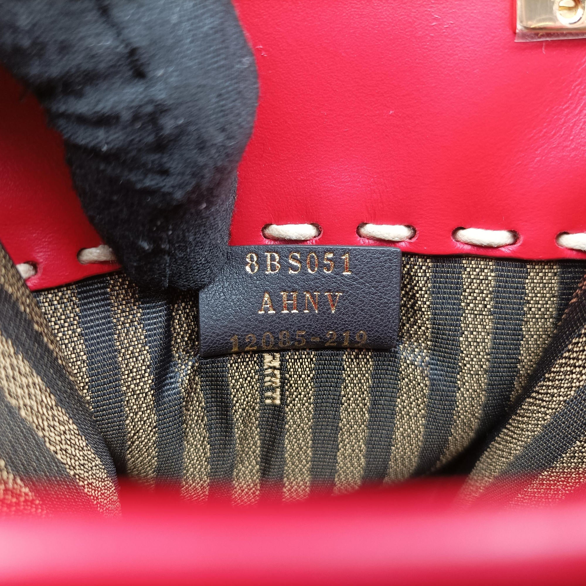 Pre-owned Fendi SUNSHINE SHOPPER Red Leather 8BS051 shoulderbag | stylenewstar