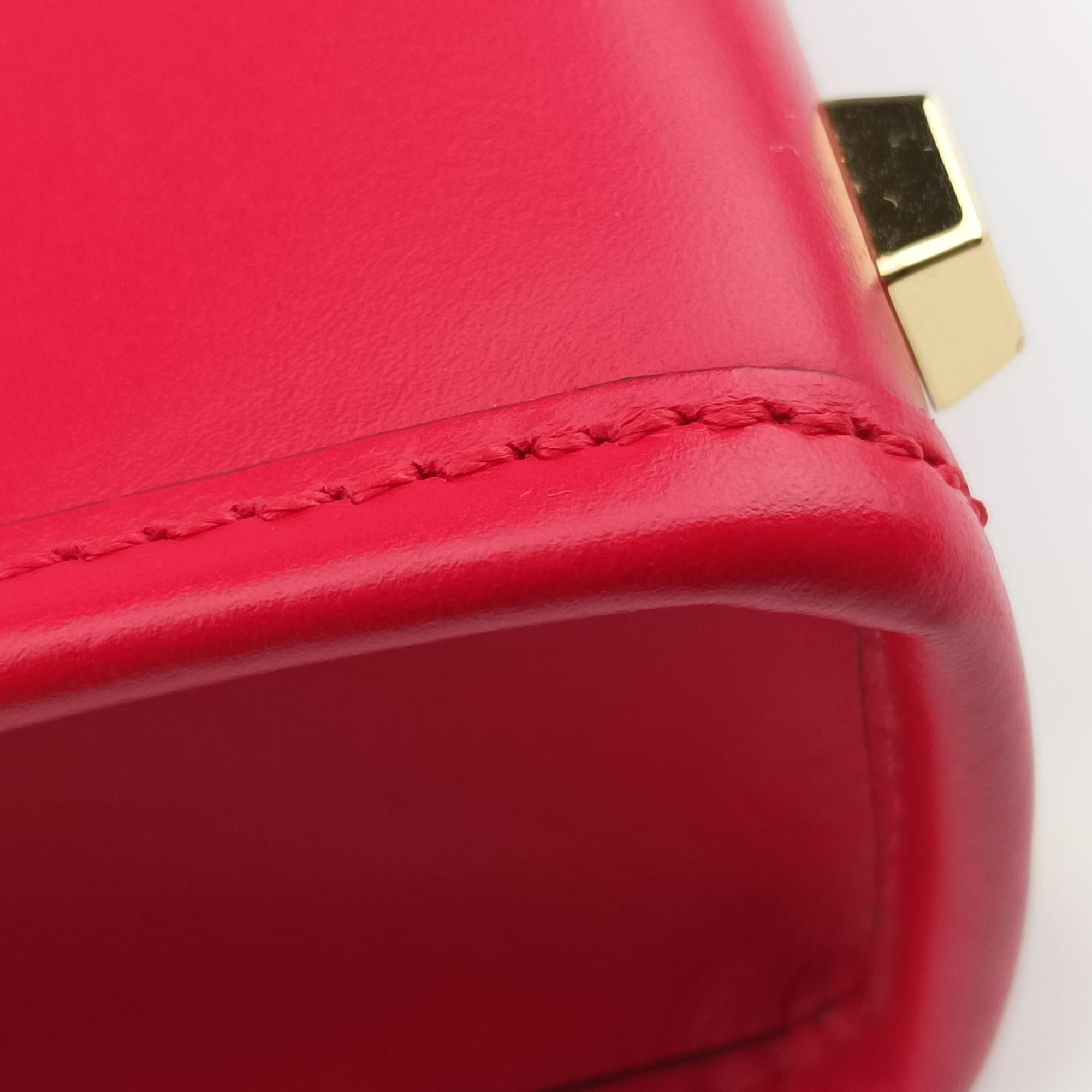 Pre-owned Fendi SUNSHINE SHOPPER Red Leather 8BS051 shoulderbag | stylenewstar