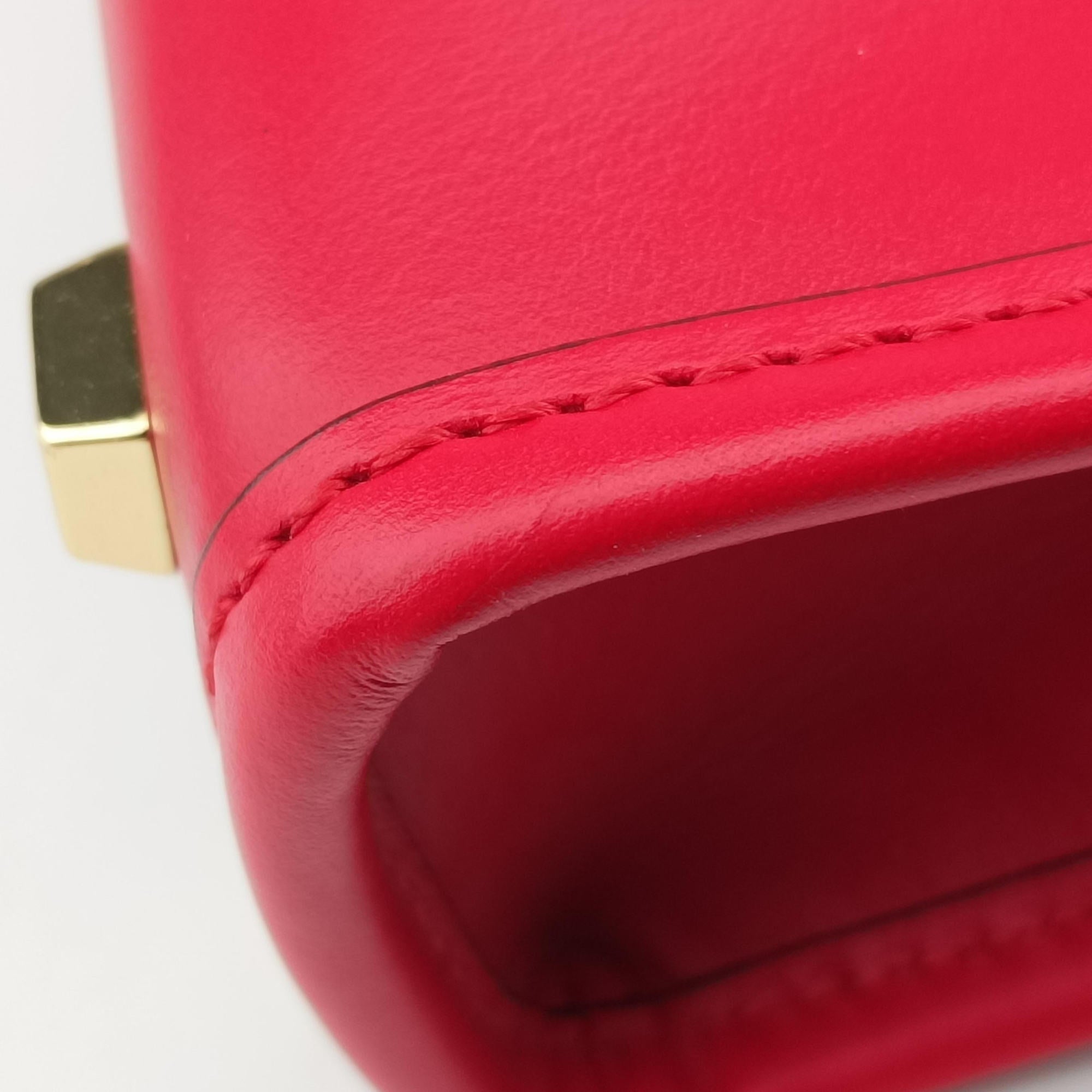 Pre-owned Fendi SUNSHINE SHOPPER Red Leather 8BS051 shoulderbag | stylenewstar