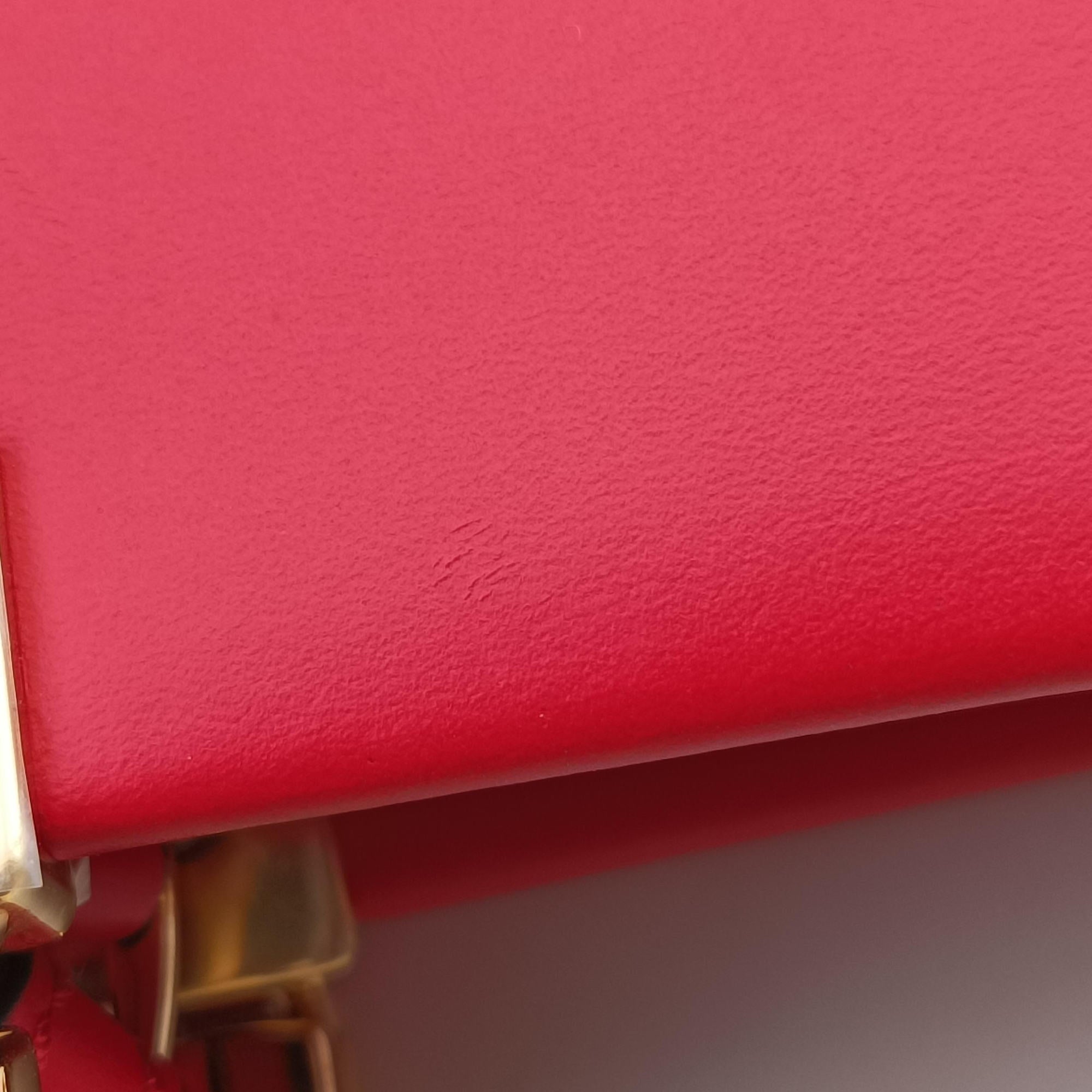Pre-owned Fendi SUNSHINE SHOPPER Red Leather 8BS051 shoulderbag | stylenewstar