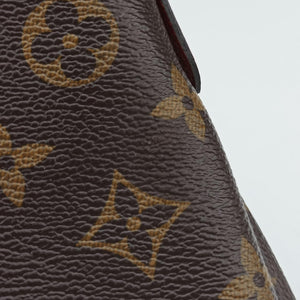 Pre-owned Louis Vuitton PALLAS Clutch brown×CERISE Monogram Canvas×calf leather M41638 shoulderbag | stylenewstar