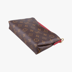 Pre-owned Louis Vuitton PALLAS Clutch brown×CERISE Monogram Canvas×calf leather M41638 shoulderbag | stylenewstar